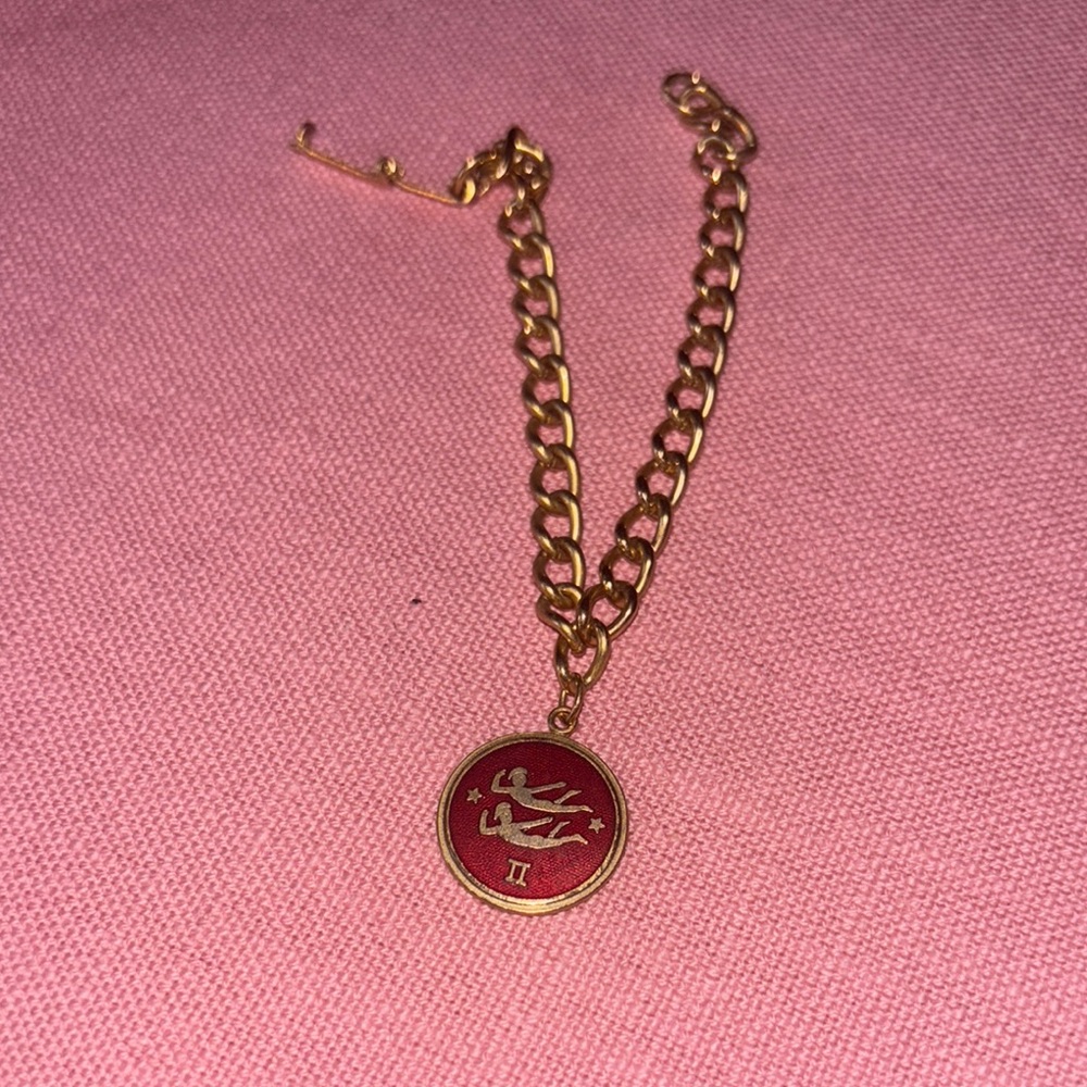 Gold and Red Zodiac Bracelet